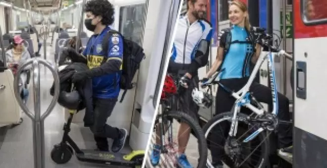 Renfe prohíbe los patinetes en sus trenes, pero ¿qué pasa con las bicis eléctricas?