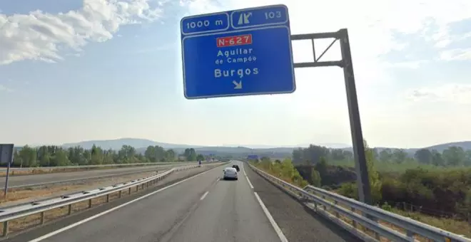 Una colisión provoca el corte de la A-67 de Palencia a Cantabria
