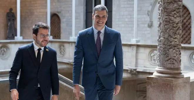 Sánchez i Aragonès pacten una llei que garanteixi el plurilingüisme i reactivar la taula de diàleg