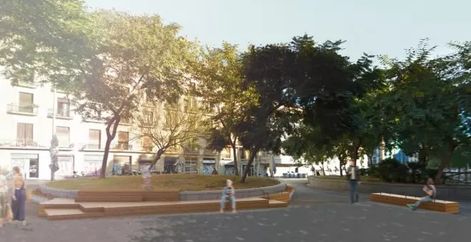 L'Ajuntament de Barcelona ampliarà l'espai de joc a la plaça Castella