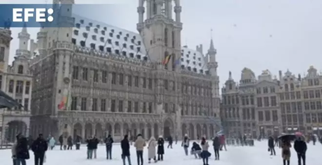 Bélgica en alerta por las precipitaciones de nieve y granizo
