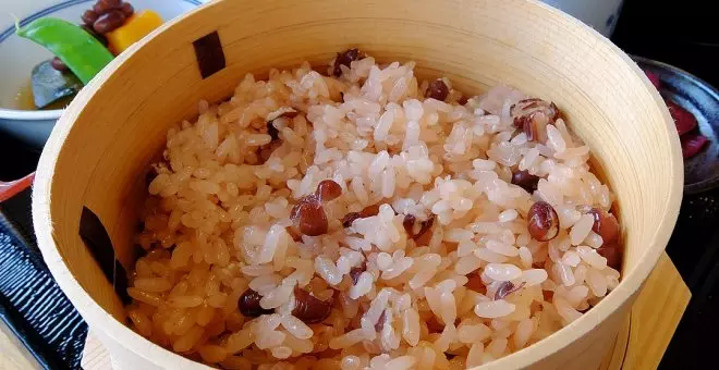 Pato confinado - Receta de sekihan: el arroz con judías rojas que enamora a Japón