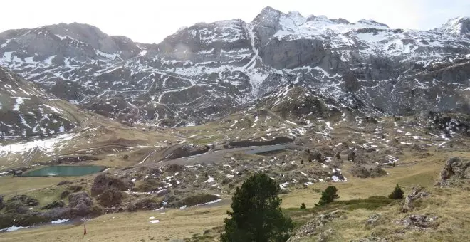 Un Pirineo sin apenas nieve en pleno invierno augura una etapa de escasez de agua en medio país