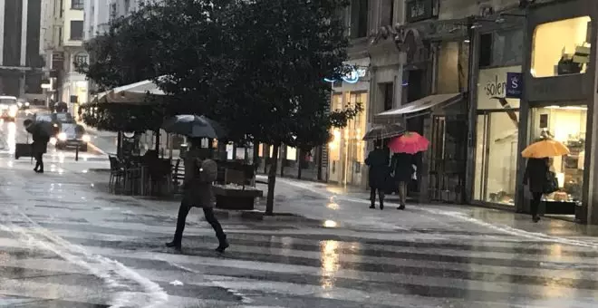 Santander, donde más llueve de España en las últimas horas