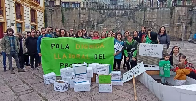 Protesta de la asamblea del profesorado del centro y oriente asturiano