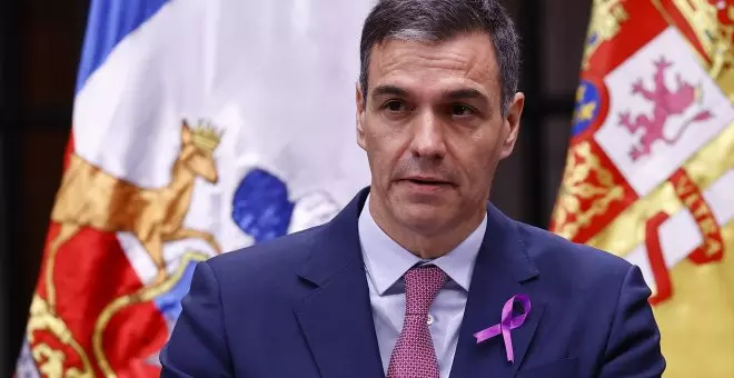 Sánchez responde a las declaraciones de Ayuso sobre el 8M: "Si ella es presidenta, también es gracias a la lucha de muchísimas mujeres"