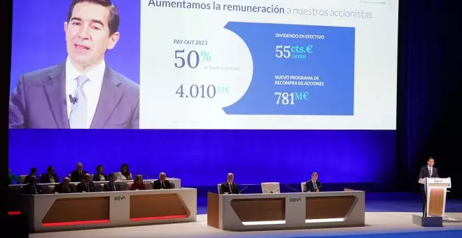 El presidente del BBVA anticipa en la junta de accionistas que 2024 será "aún mejor" que 2023