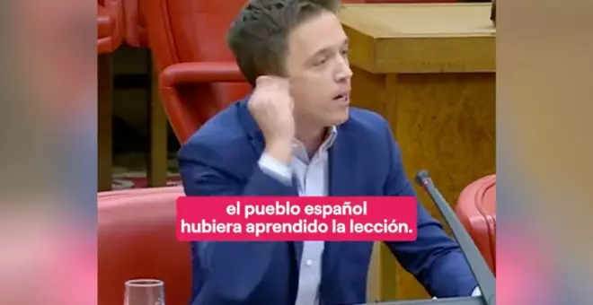 El inspirado discurso de Errejón sobre la memoria democrática: "Claro que hubo buenos y malos"