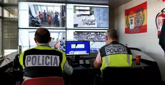 Detenido un hombre por agredir a una vigilante de seguridad en el partido Real Oviedo-Racing de Santander