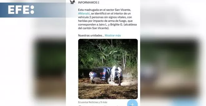 Asesinan a tiros a una alcaldesa de Ecuador en medio del estado de excepción