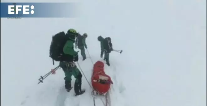 Rescatado un montañero con diversas fracturas tras sufrir una caída en Benasque (Huesca)