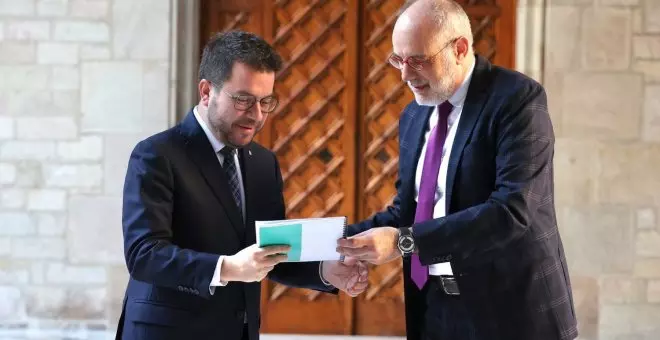 Aragonès proposa un referèndum pactat emparat en l'article 92 de la Constitució espanyola