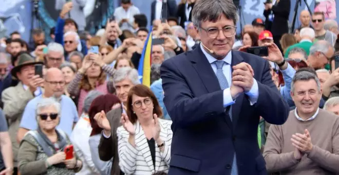 Puigdemont presenta a Elna "una llista transversal" pel 12-M "per culminar la independència"