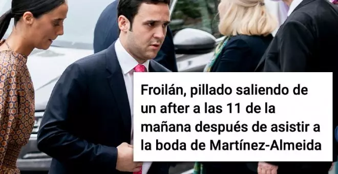 "Lo raro sería pillarle saliendo de trabajar": choteo con esta noticia sobre Froilán y la boda de Almeida