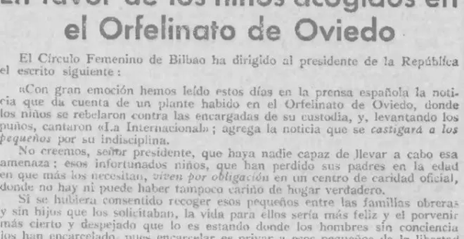 Las socialistas bilbaínas y la rebelión de los huérfanos en febrero de 1936