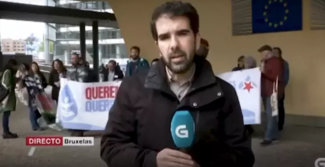 La televisión pública gallega oculta la movilización social contra la celulosa de Altri