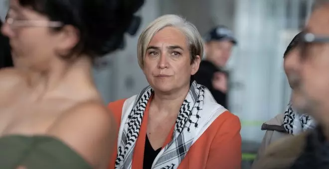 Ada Colau: "Estoy aquí por los derechos del pueblo Palestino, pero también por la humanidad y por mis propios hijos"