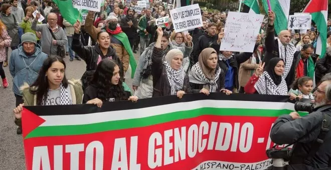 Paz, democracia real y Palestina libre