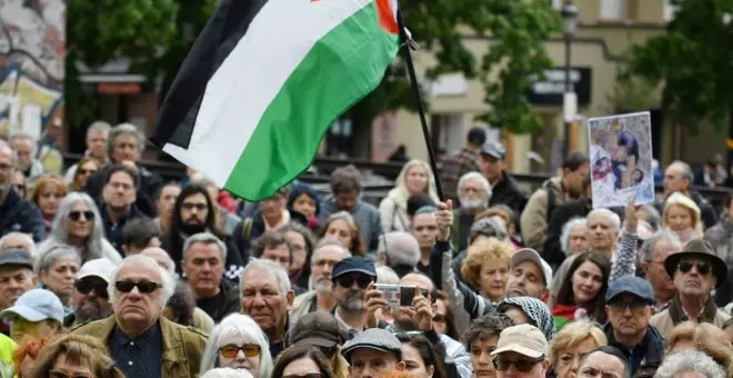 Cientos de personas se concentran en Madrid para pedir un alto al fuego en Gaza y el reconocimiento del Estado palestino
