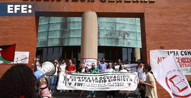 Los universitarios exigen que Málaga rompa los acuerdos con quienes apoyan el "genocidio"