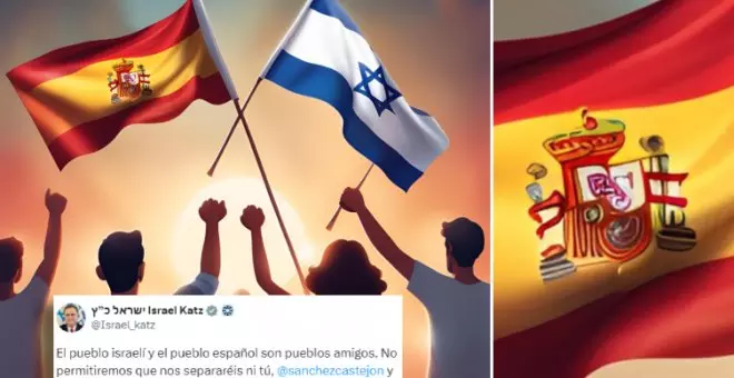 El ministro de Exteriores israelí manda un mensaje de "amistad" con una bandera de España creada con IA y estalla el cachondeo: "Es una relación tóxica"