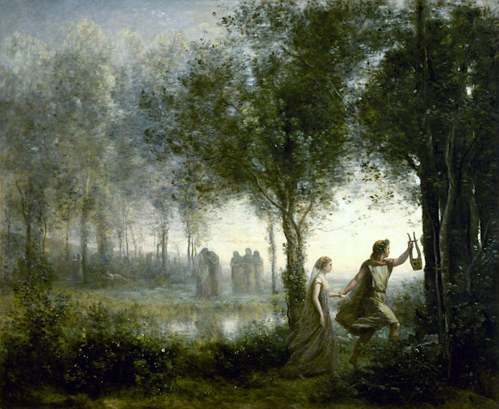 'Orfeo y Eurídice' de Camille Corot