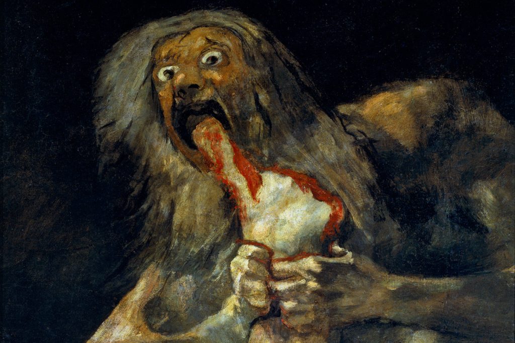 'Saturno devorando a sus hijos' de Goya