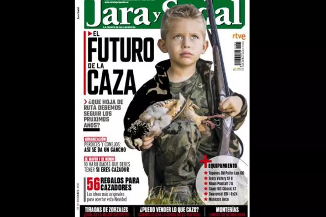 Aquí la portada en cuestión de la revista Jara y Sedal