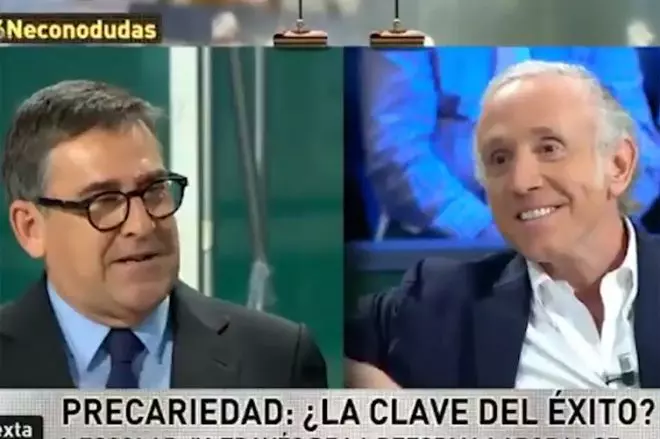 Momento en el que Inda trata de atacar a Juan Torres López