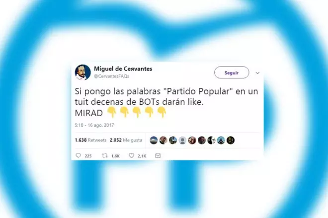 El ataque de los bots del PP