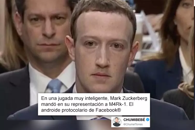 doble solidaridad Recuento Facebook: ¿Es Zuckerberg humano o es un robot? Cachondeo en las redes por  esta foto del fundador de Facebook | Tremending