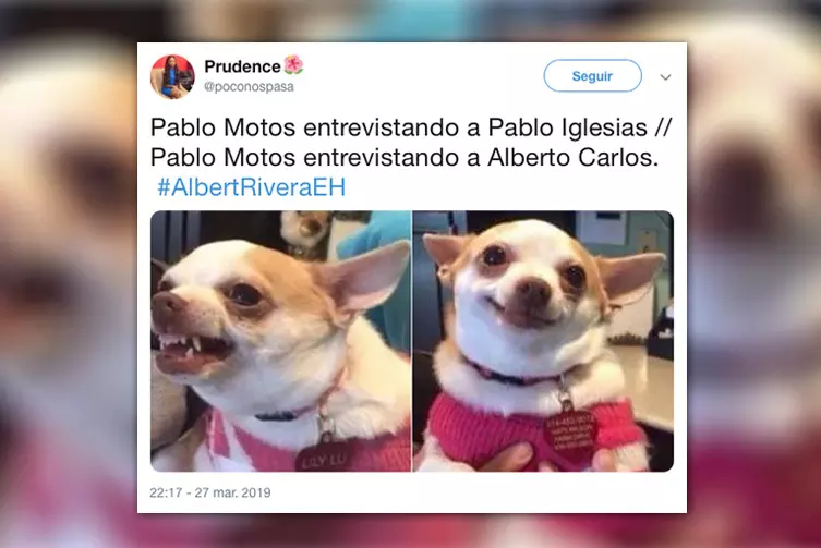 Los tuiteros se cachondean del “masaje” de Pablo Motos a Albert Rivera, tras la tensión con Pablo Iglesias