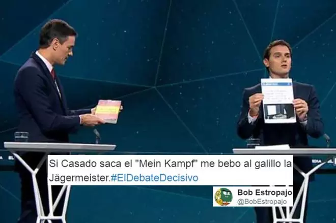 Pedro Sánchez y Albert Rivera, en el debate electoral de Atresmedia.