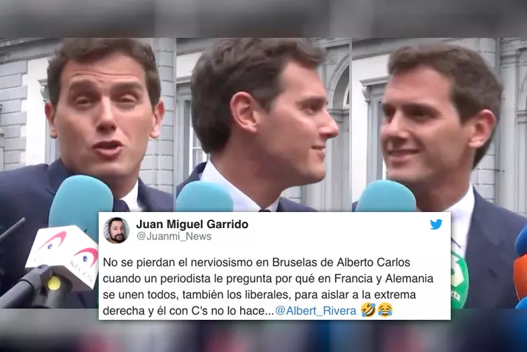 Así fue el momento en que a Rivera le preguntaron en Bruselas por los pactos con la ultraderecha