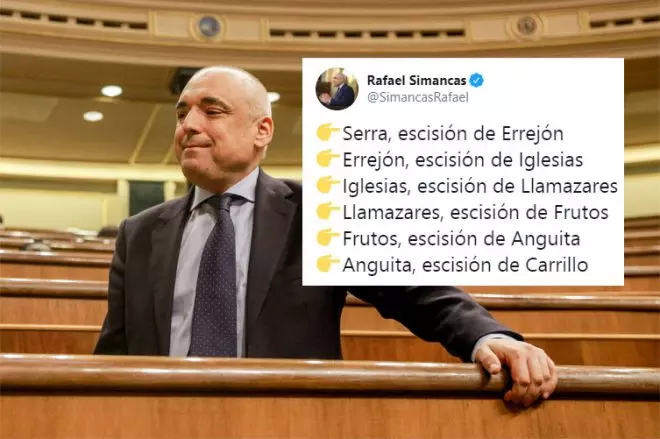 Rafael Simancas ha provocado la resurección del 'Tamayazo' con un tuit.