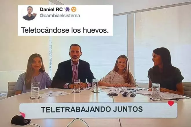 Teletrabajo y familia real. / CORAZÓN DE TVE