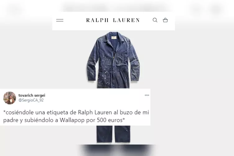 Matar moneda principio Críticas a Ralph Lauren por vender un mono de pintor por 483 euros:  "Aprovecha el look 'currito' con un 30% de descuento" | Tremending