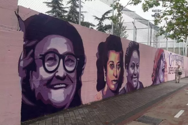 Mural feminista de Madrid