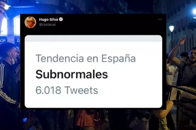 Tuit de Hugo Silva combinado con las fiestas en Sol tras el fin del Estado de Alarma