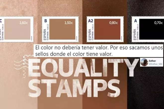 Colección de sellos de Correos de la campaña contra el racismo Equality Stamps.