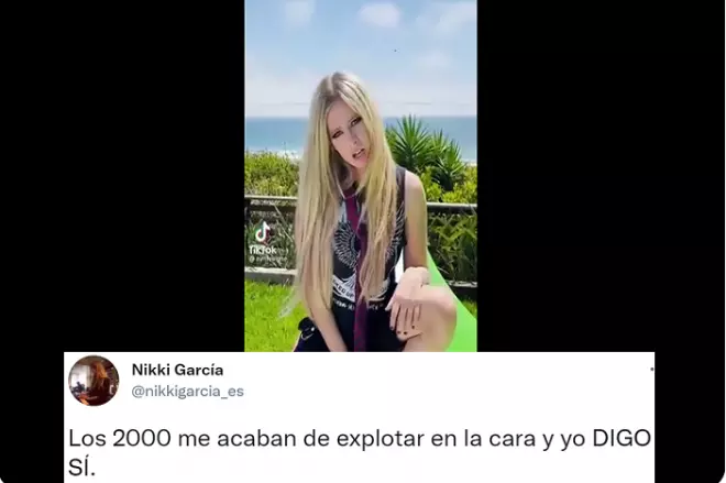 Avril Lavigne en su nueva cuenta de TikTok