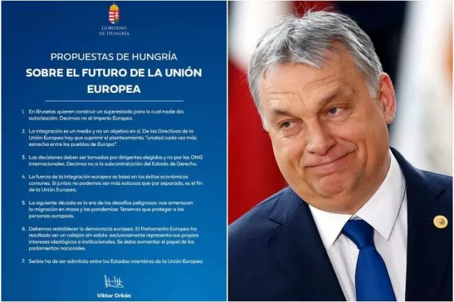 Página de publicidad en el diario 'ABC' pagada por el Gobierno de Vicktor Orbán. / REUTERS