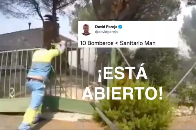 Sanitario Man en acción