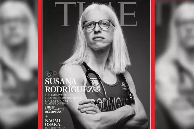 La triatleta paralímpica Susana Rodríguez Gacio, portada de la revista 'Time' y oro en Tokio.