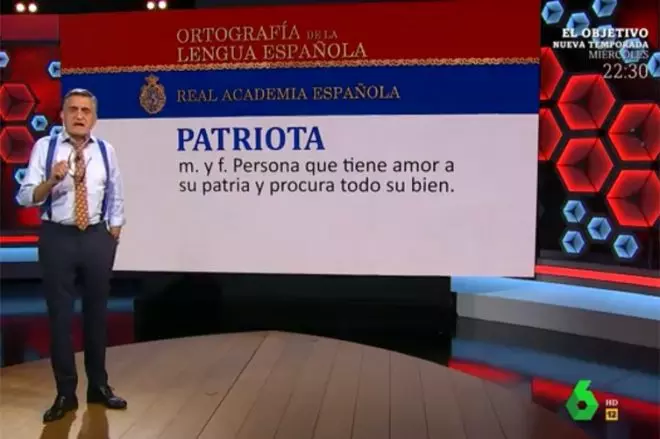 El Gran Wyoming durante su intervención en 'El Intermedio' de laSexta