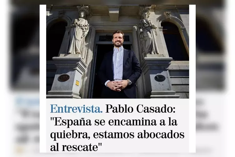 Nunca una foto tan desafortunada para un titular&quot;: críticas a Casado y &#39;El Mundo&#39; por la polémica portada del periódico | Tremending