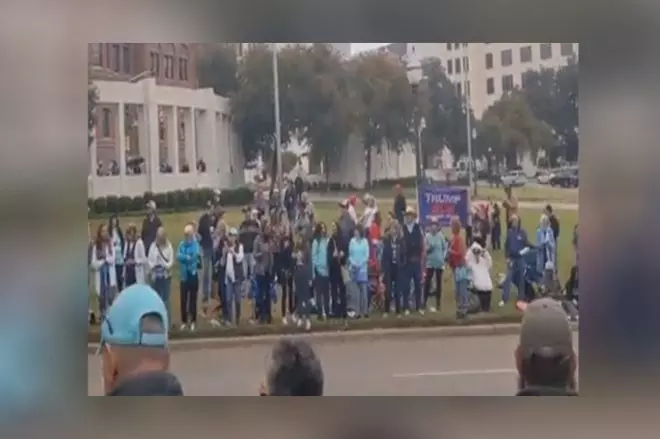 Imagen de la concentración en Dallas.