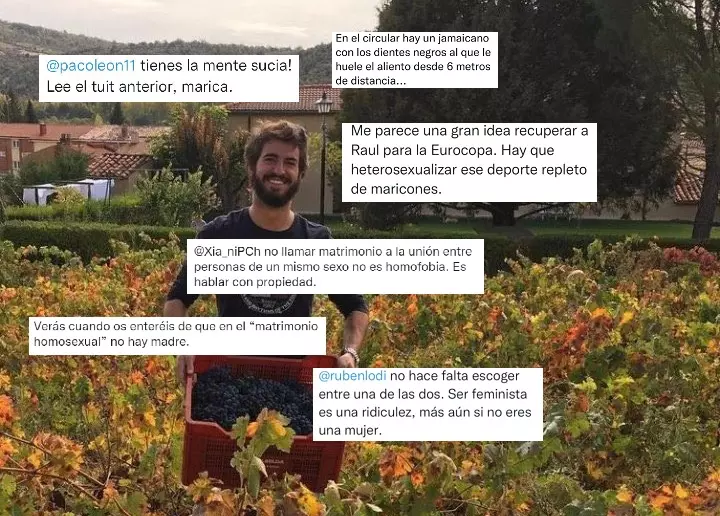 El candidato de Vox en las elecciones de Castilla y León borra sus tuits racistas y homófobos pero los tuiteros consiguen rescatarlos:  Recién salido del Paleolítico 