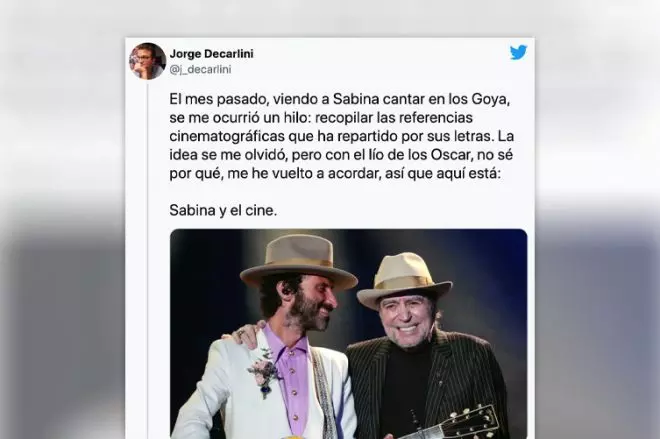 sátira Pulido simplemente El gran Joaquín Sabina, sus grandes canciones y su papel en la gran  pantalla: se vuelve a hacer justicia en Twitter | Tremending