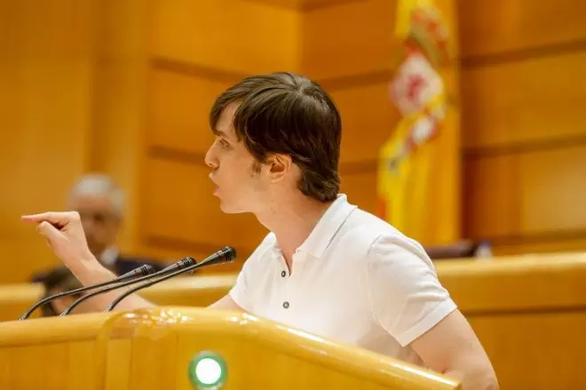 Eduardo Fernández Rubiño, durante su intervención en el pleno en el Senado, en una imagen de archivo.- R.Rubio / Europa Press